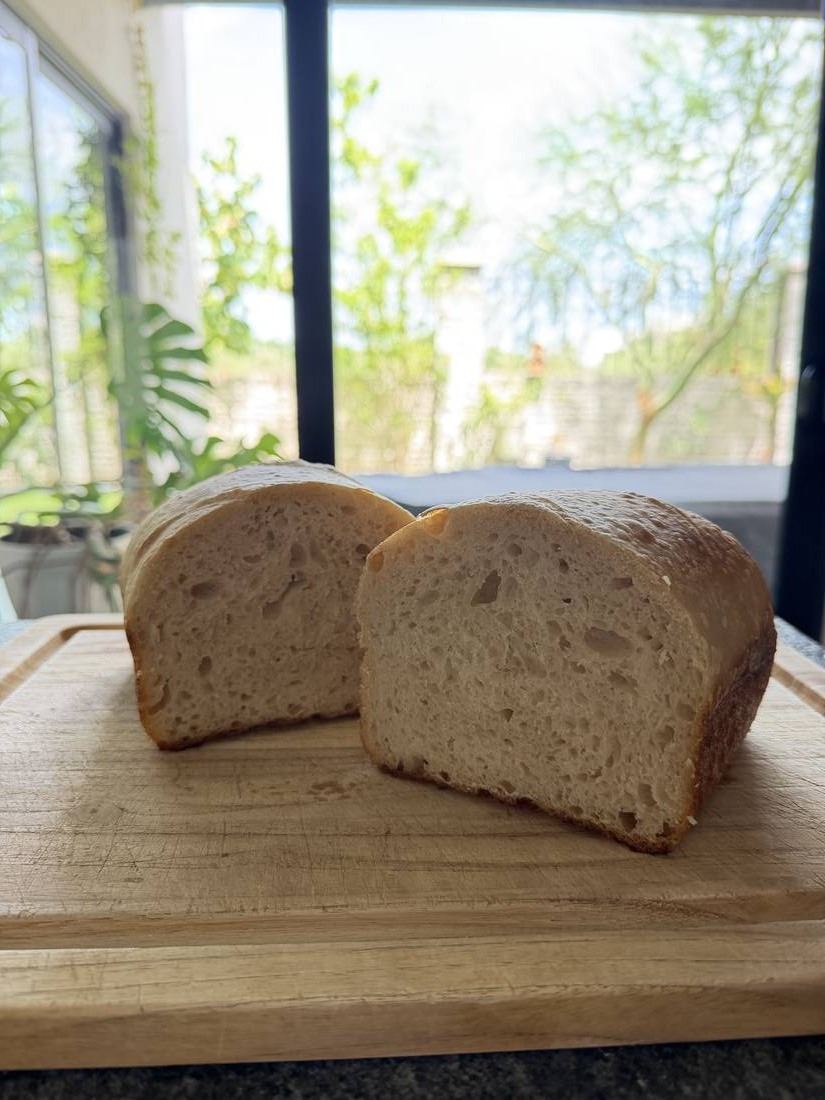 Pan de barra partido